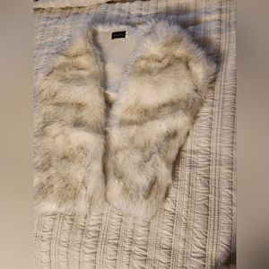 Faux fur shawl